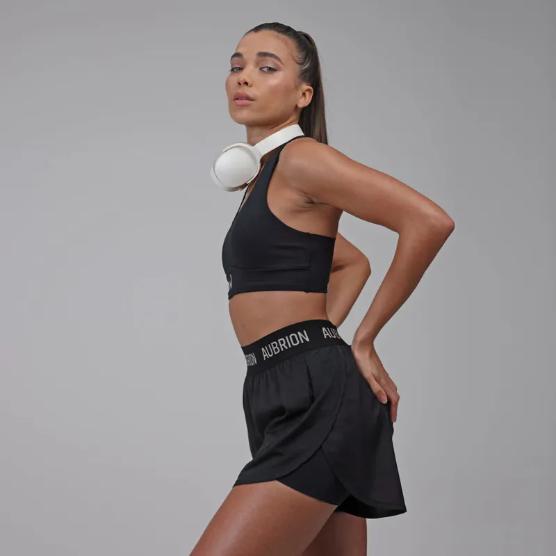 Aubrion React Shorts in Shadow-3